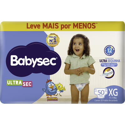 Fralda Descartável Babysec Ultra XG 50 un