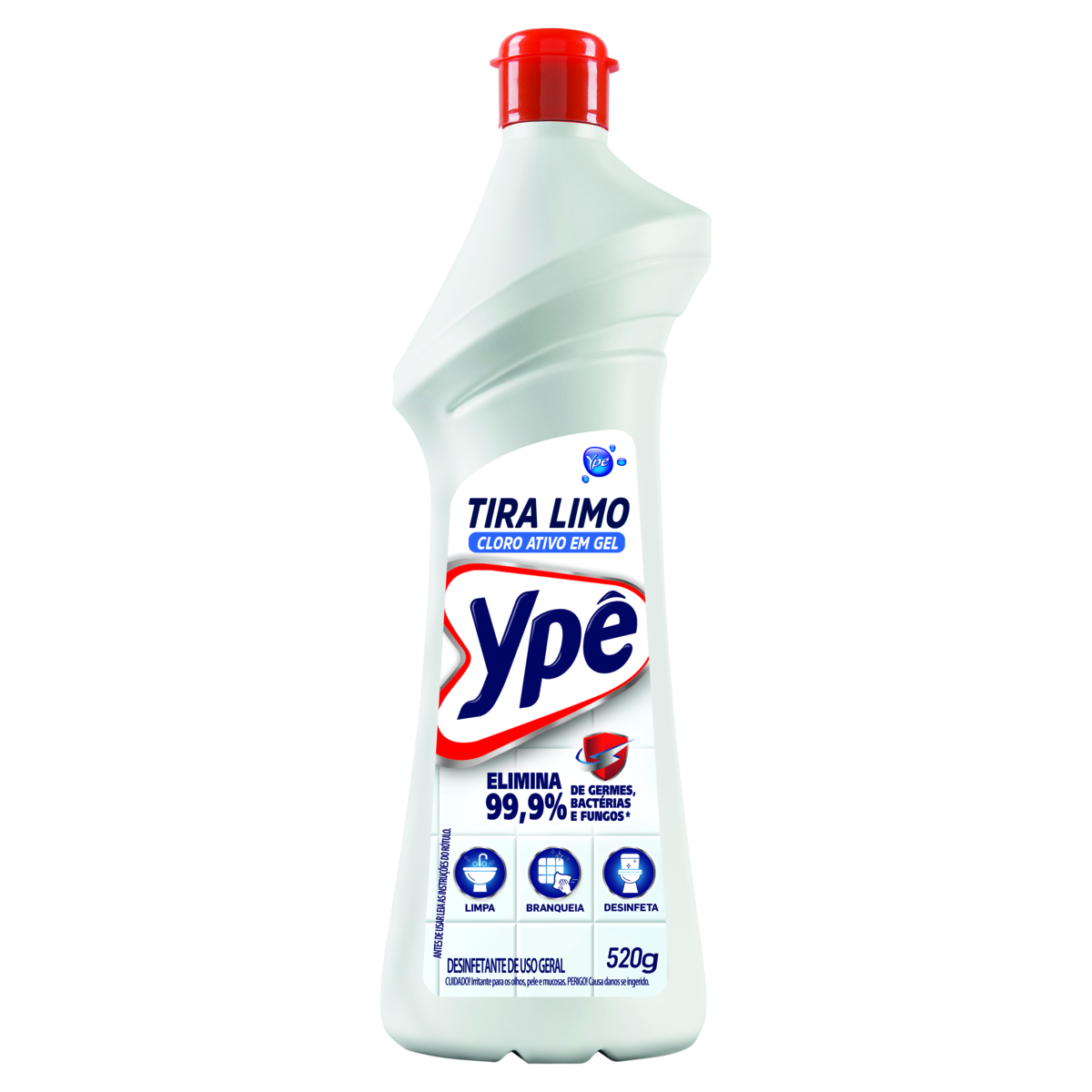 Tira Limo Ypê Cloro Ativo Gel 520g