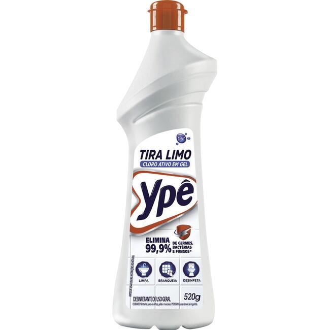 Tira Limo Ypê Cloro Ativo Gel 520g