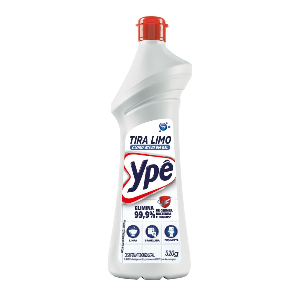 Tira Limo Ypê Cloro Ativo Gel 520g