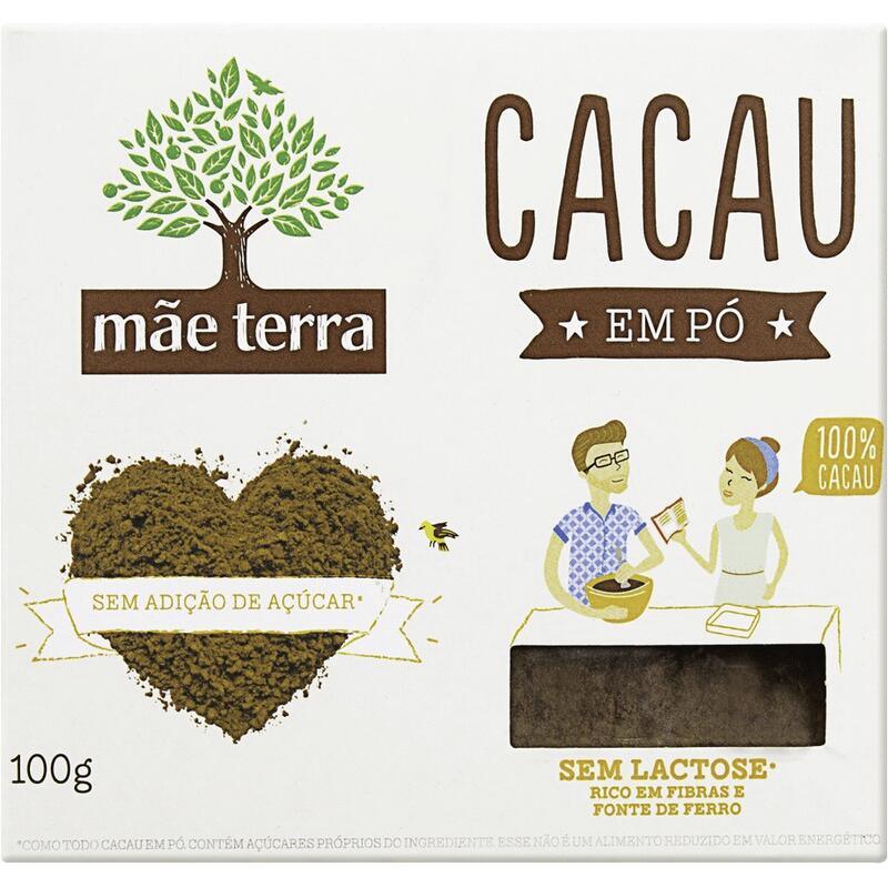 Cacau em Pó Mãe Terra Sem lactose 100g