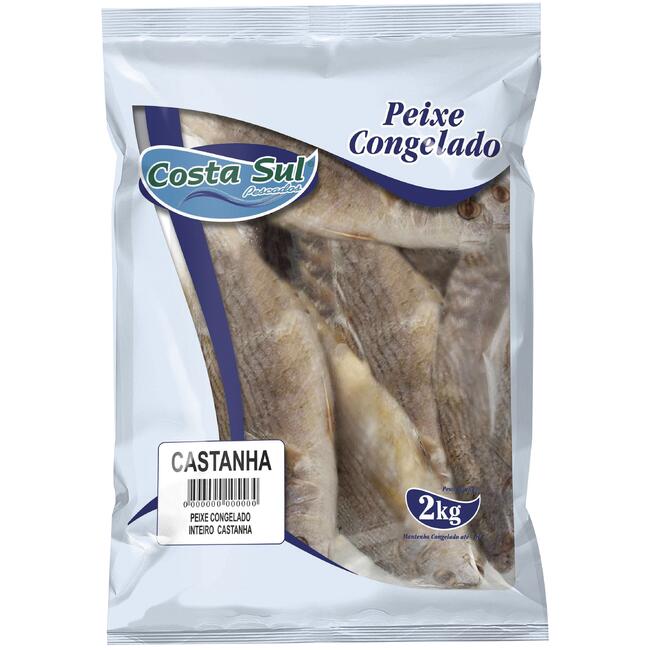 Peixe Castanha Inteira Costa Sul Congelado 2kg