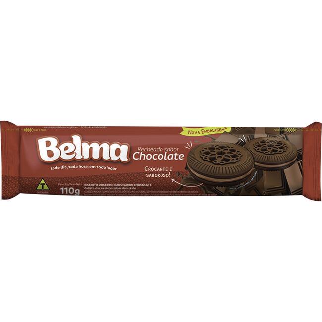 Biscoito Recheado Belma Chocolate 110g