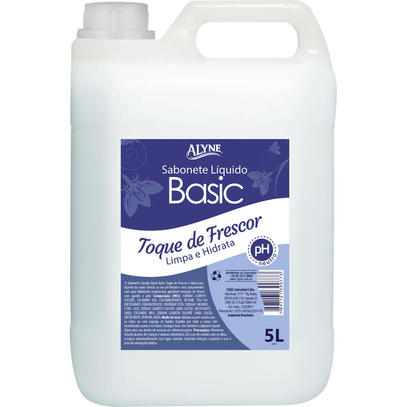 Sabonete Líquido Alyne Basic Toque de Frescor 5L