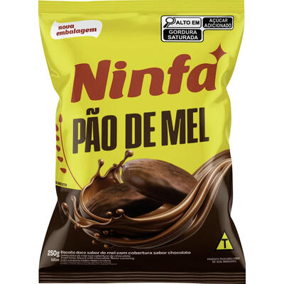 Pão de Mel Ninfa Coberto com Chocolate 250g