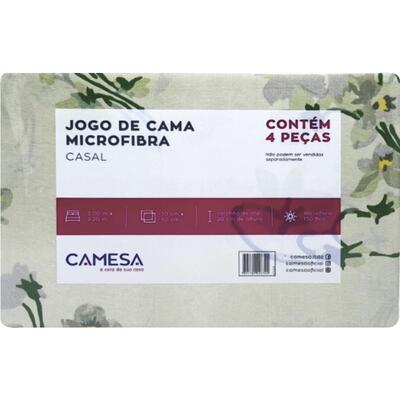 Jogo de Cama Camesa Casal 4 pçs