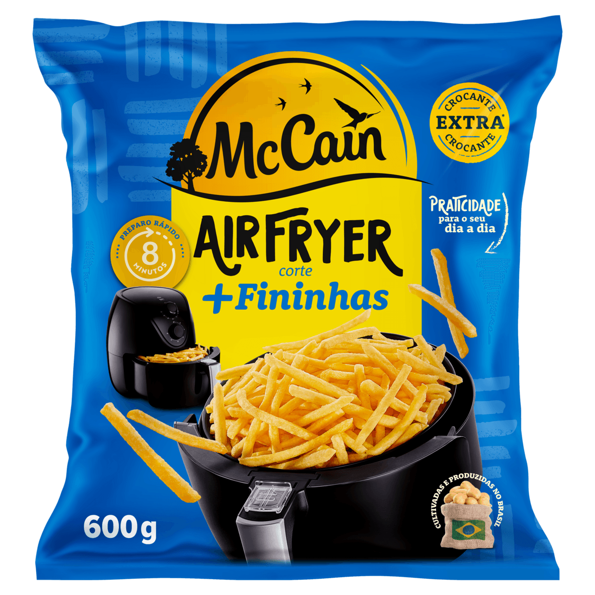 Batata Pré-Frita Congelada Extracrocante McCain Airfryer 600g