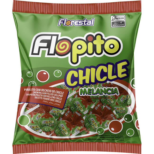 Pirulito Chicle Florestal Melancia 500g