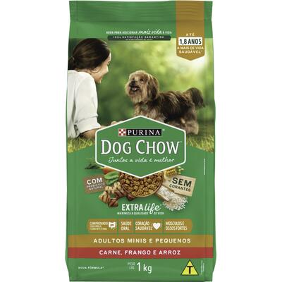 Alimento para Cães Adultos Dog Chow Raças Pequenas 1kg