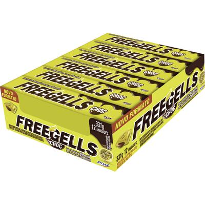 Drops Recheado Freegells Maracujá com chocolate 12 un