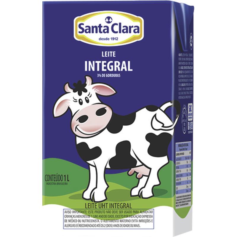 Leite Longa Vida Santa Clara Integral 1L
