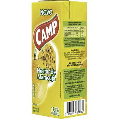 Suco Néctar Camp Maracujá 200ml