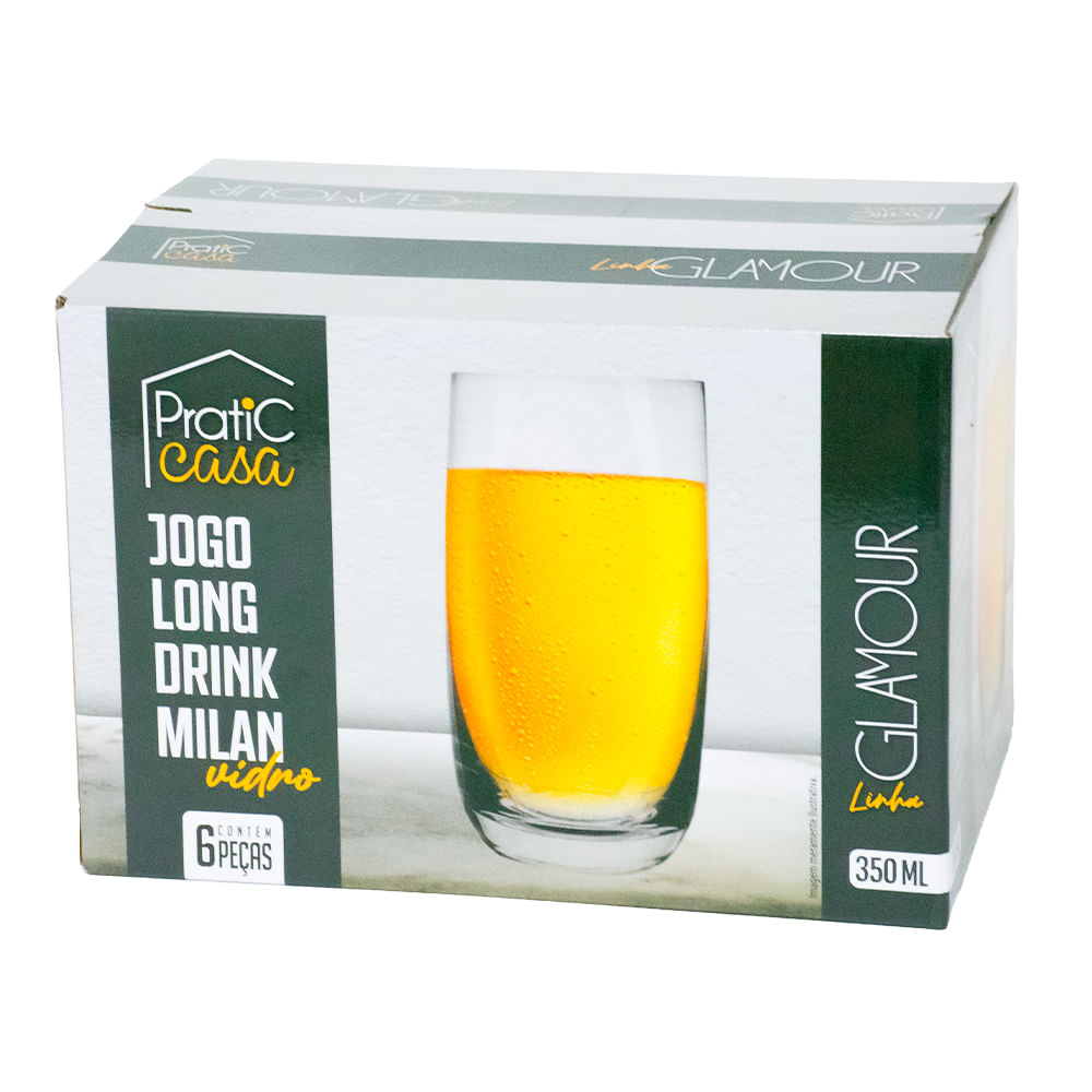 Jg Prat Csa Copo Milan 6Pc 350Ml Un