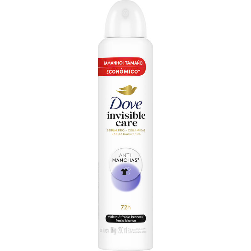 Desodorante Aerossol Dove Invisible dry 200ml