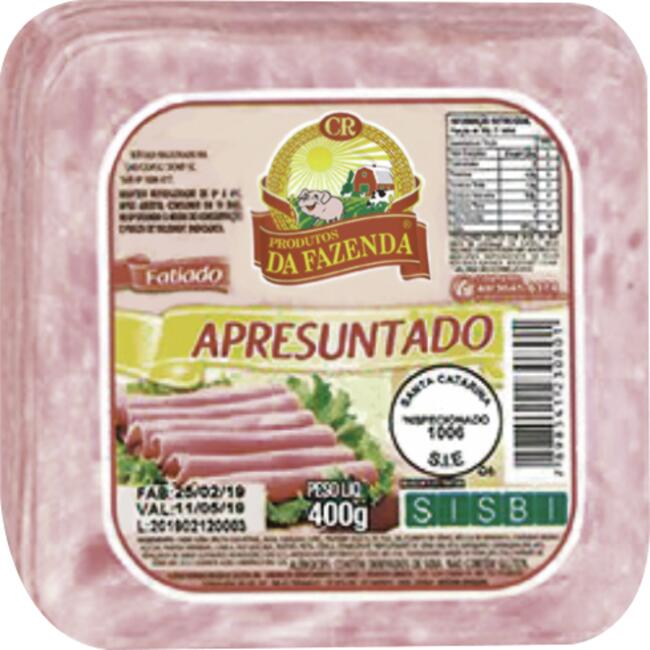 Apresuntado Da Fazenda Fatiado 400g