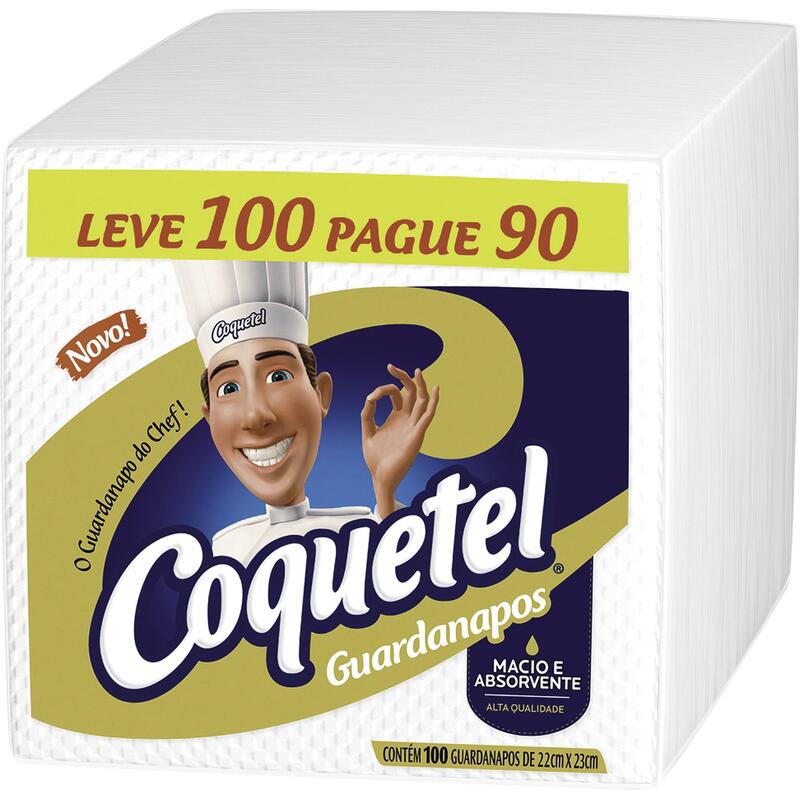 Guardanapo Coquetel 22cmx23cm 100 un