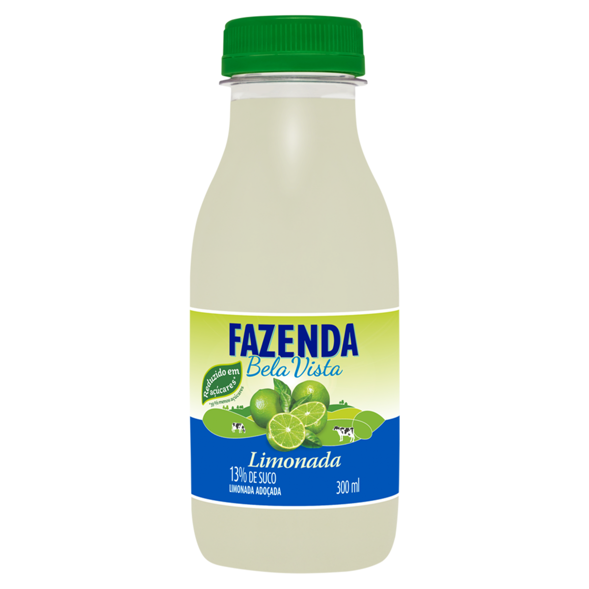 Refresco Adoçado Limonada Fazenda Bela Vista Garrafa 300ml