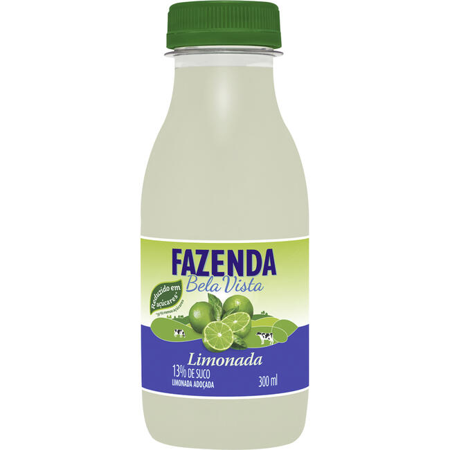 Refresco Adoçado Limonada Fazenda Bela Vista Garrafa 300ml