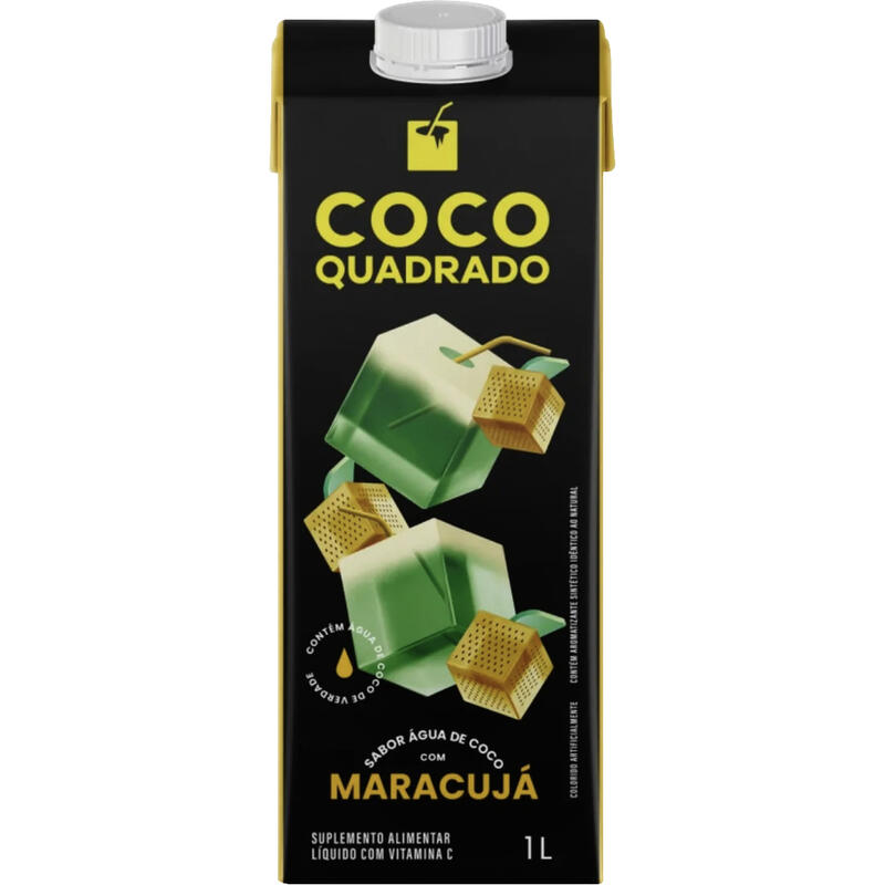 Suplemento Alimentar Coco Quadrado Maracujá 1L