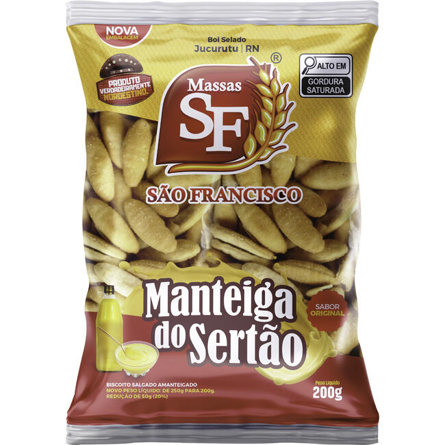 Bolacha São Francisco Manteiga do Sertão 200g
