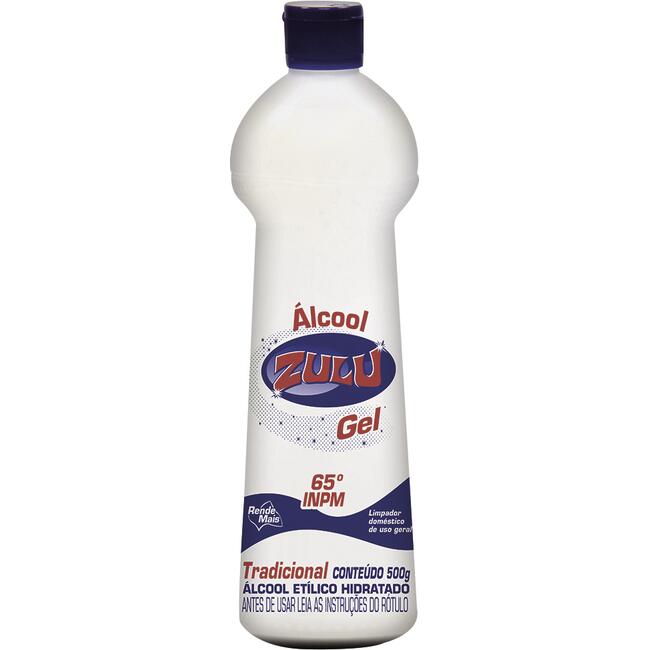 Álcool em gel ZULU eucalipto 65 inpm 500g