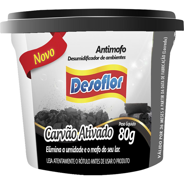 Antimofo Desoflor 80g - Carvão Ativado