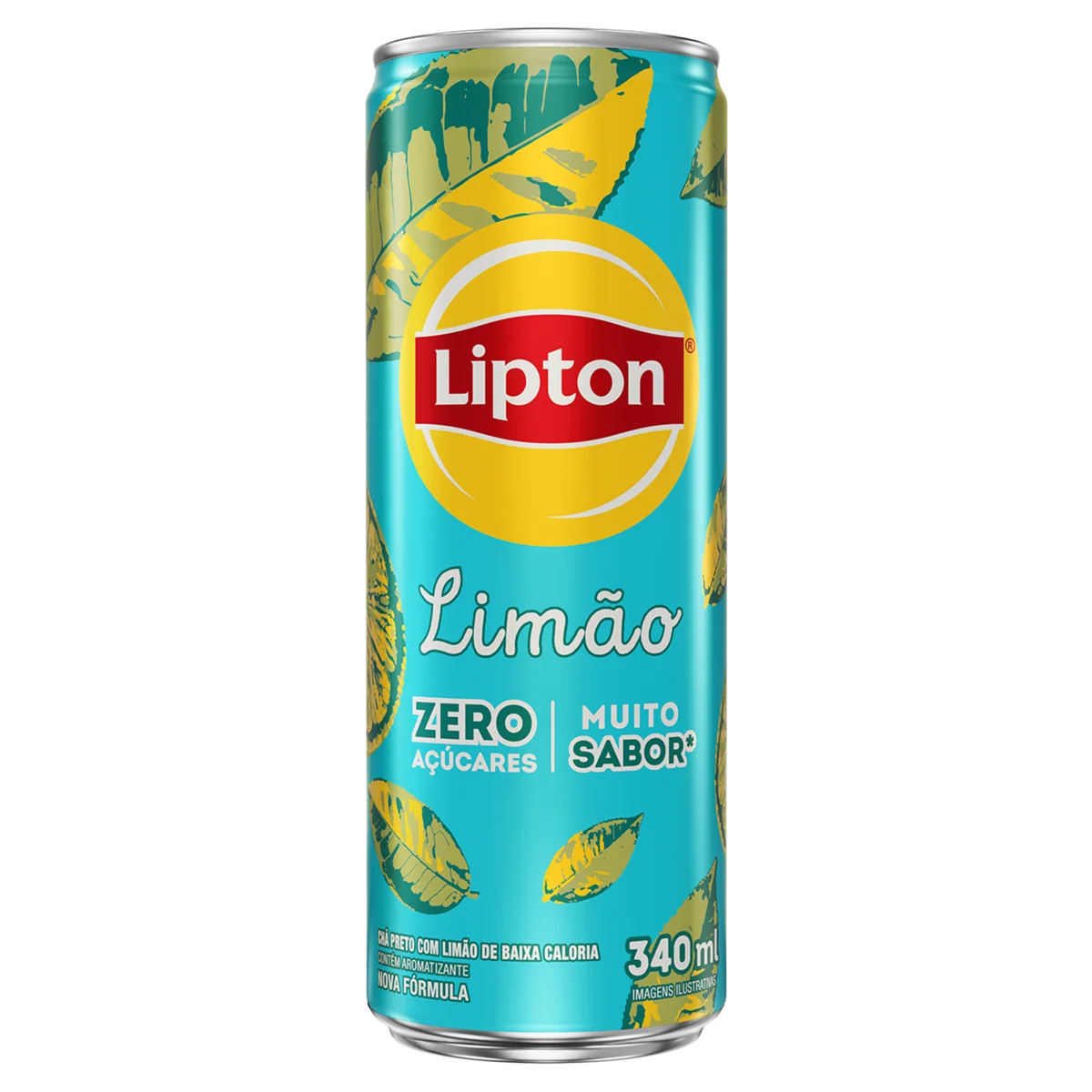 Chá Preto Limão Zero Açúcar Lipton Lata 340ml