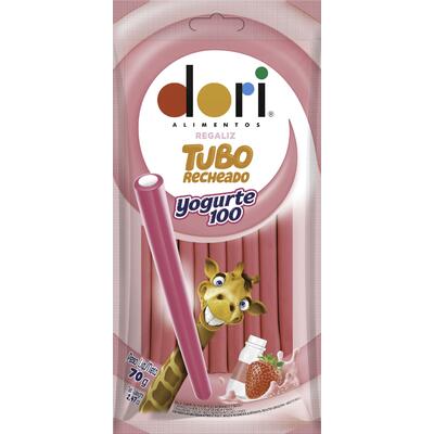 Bala de Gelatina Dori Tubo Yogurte 100 70g