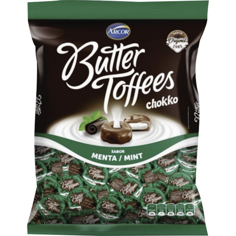 Bala Arcor Butter Toffees Chocolate com menta 500g