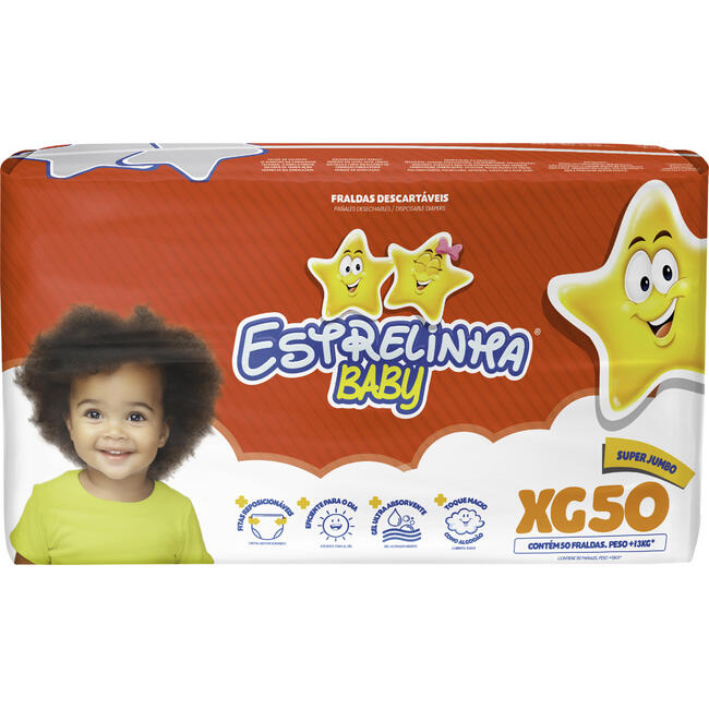 Fralda Descartável Estrelinha XG 50 un