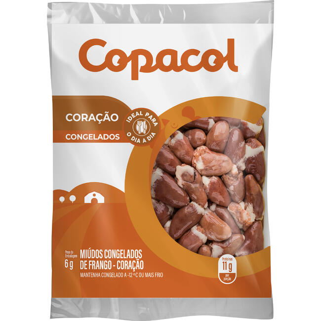 Coração de Frango Copacol Cong Preço por quilo no pacote
