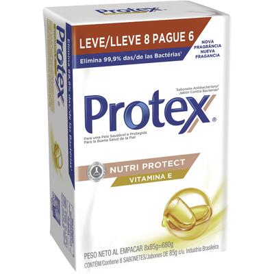 Sabonete Protex Nutri Protect Vitamina 8x85g
