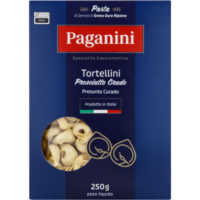 Macarrão Grano Duro Paganini Tortellini Presunto 250g