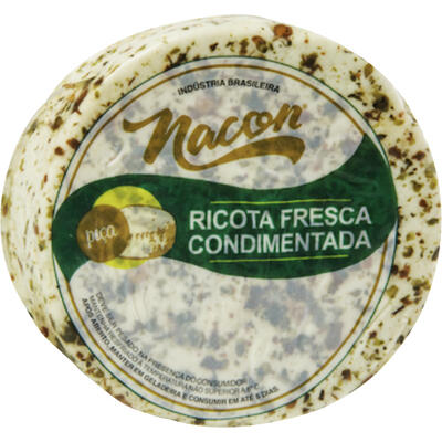 Ricota Fresca Condimentada Nacon Preço por quilo na peça