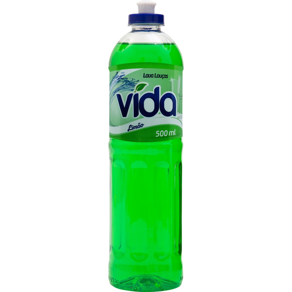Detergente Líquido Vida 500ml - Limão