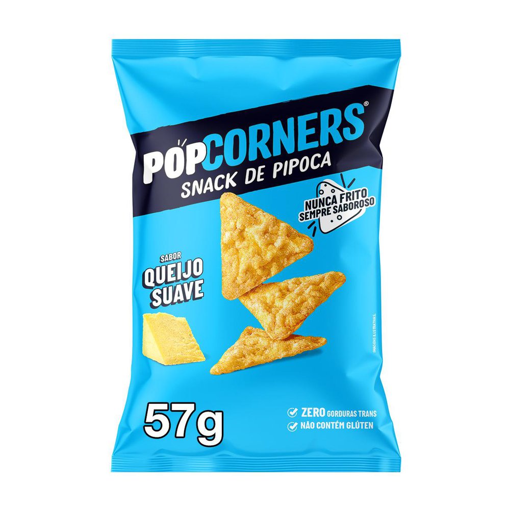 Salgadinho POPCORNERS Kettle Corn White Cheddar Sem Glúten 57g