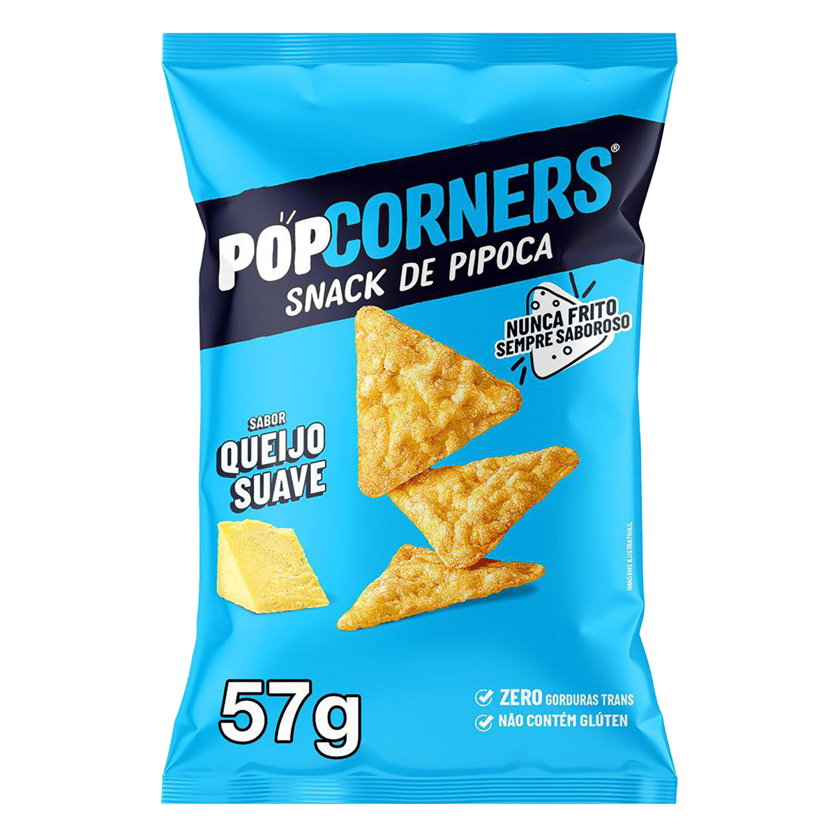 Salgadinho POPCORNERS Kettle Corn White Cheddar Sem Glúten 57g