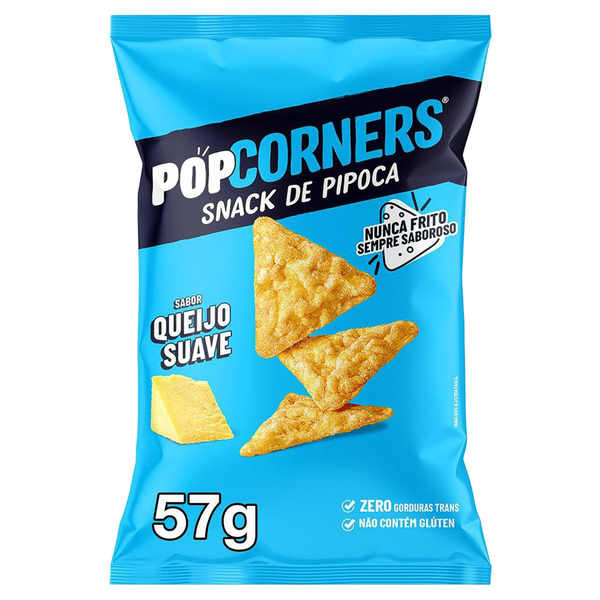 Salgadinho POPCORNERS Kettle Corn White Cheddar Sem Glúten 57g
