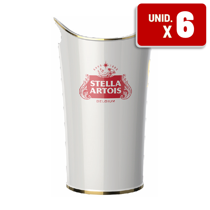Cervegela Stella Artois Plástico Caixa c/ 6 un