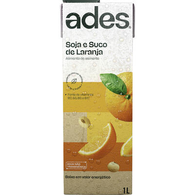 Alimento Ades À Base de Soja Laranja 1L