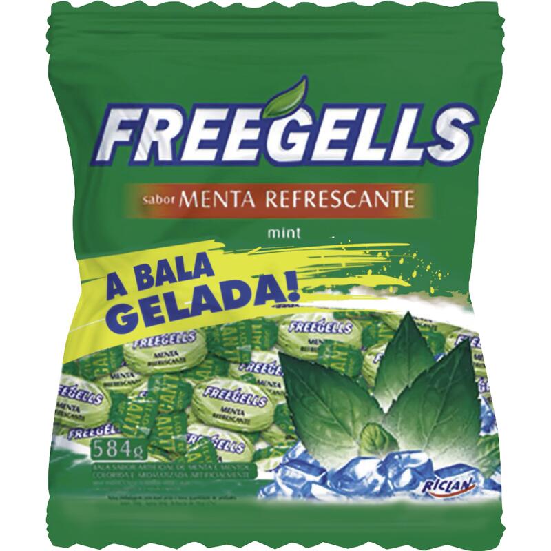 Bala Freegells Menta 584g