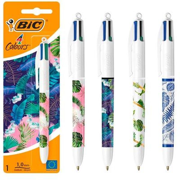 CANETA BIC 4 CORES BOTANICAL