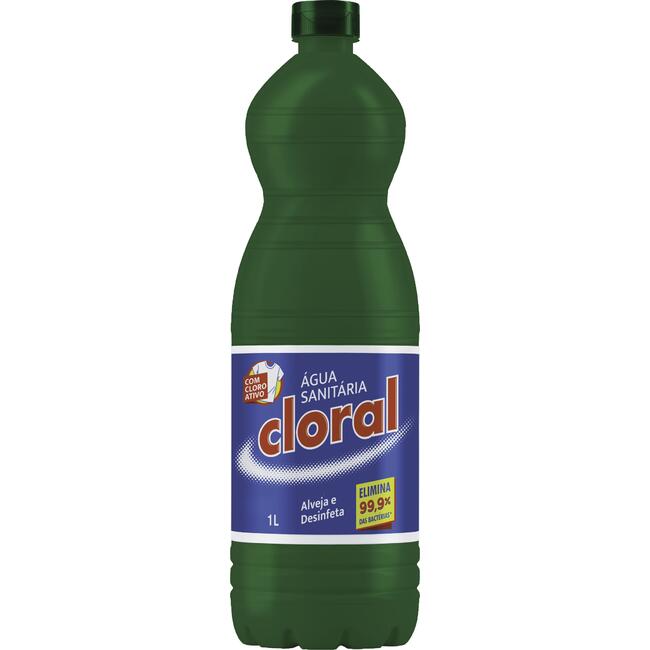 Água Sanitária Cloral 1L