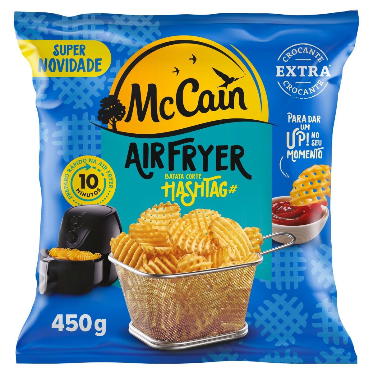 Batata Pré Frita Mccain Hashtag Extracrocante Congelada 450g