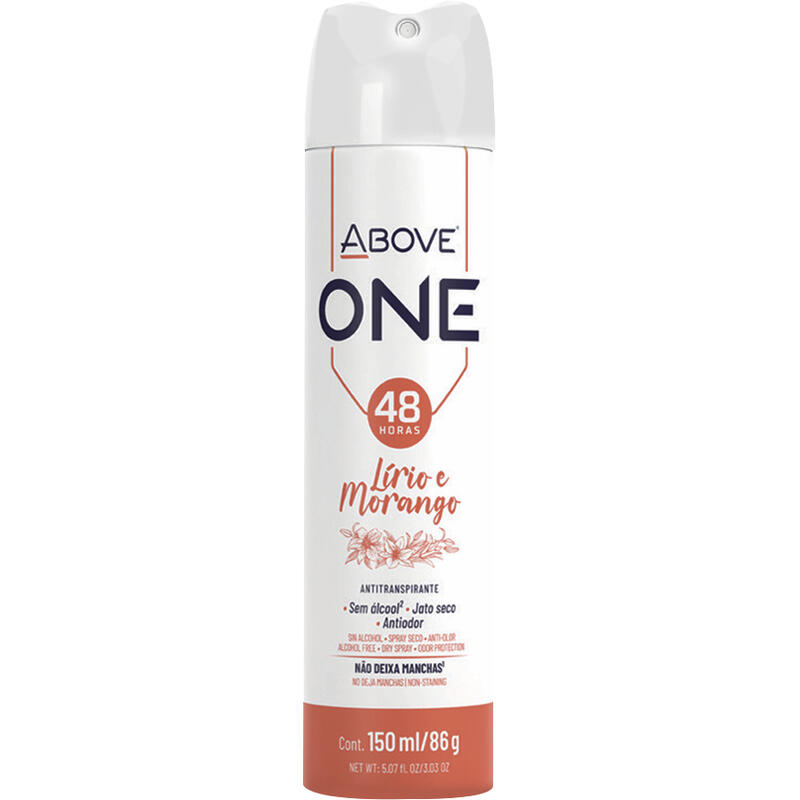 Desodorante Aerossol Above ONE Lírio e Morango 150ml