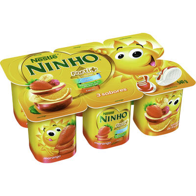 Iogurte Nestlé Ninho Soleil Resfriado Morango 540g