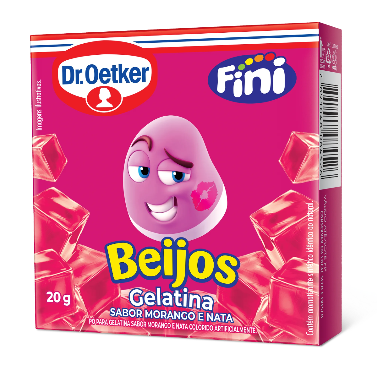 Pó de Gelatina DR OETKER Fini Beijos 20g