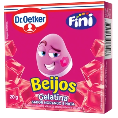 Pó de Gelatina DR OETKER Fini Beijos 20g