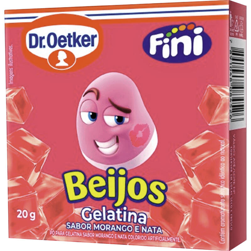 Pó de Gelatina DR OETKER Fini Beijos 20g
