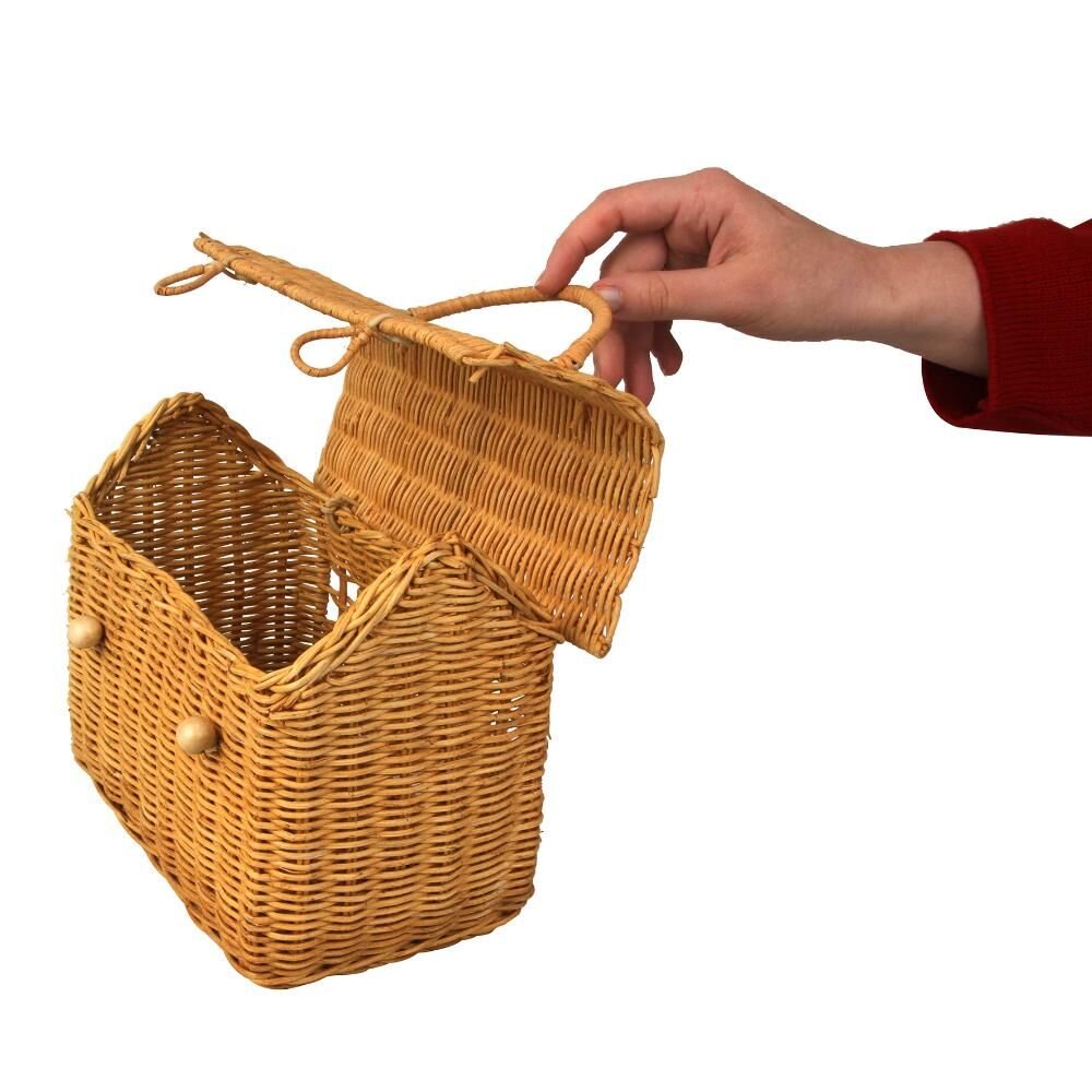 Cesto Casinha A\BABY 25x15cm Rattan